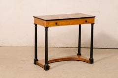 Swedish 19th C. Beautiful Two-Tone Console Table w/Drawer