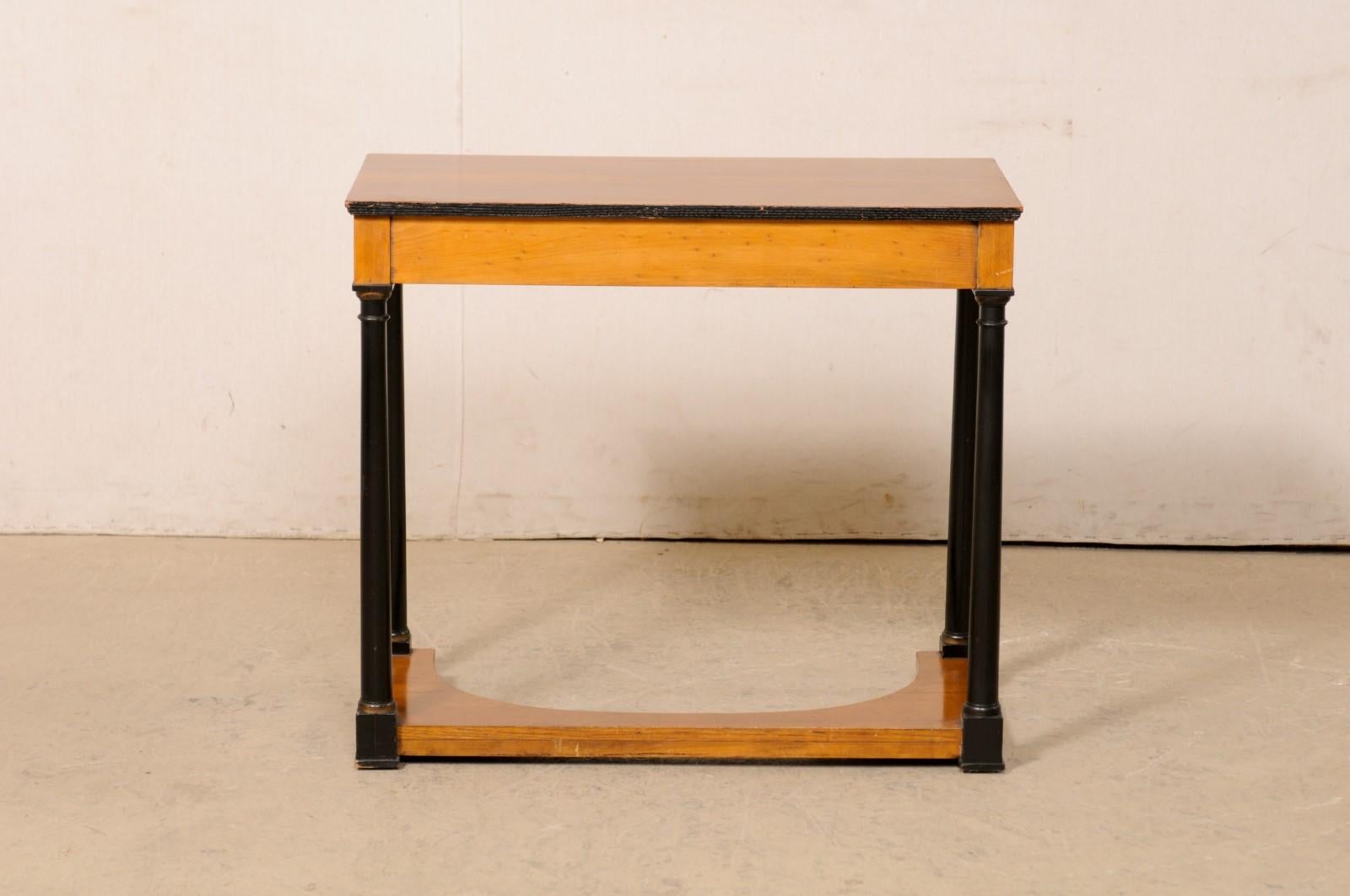 Swedish 19th C. Beautiful Two-Tone Console Table w/Drawer 3
