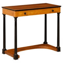 Antique Swedish 19th C. Beautiful Two-Tone Console Table w/Drawer