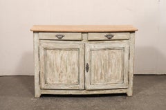 Swedish 19th C. Buffet Cabinet w/ Softly Bowed Front