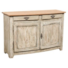 Swedish 19th C. Buffet Cabinet w/ Softly Bowed Front