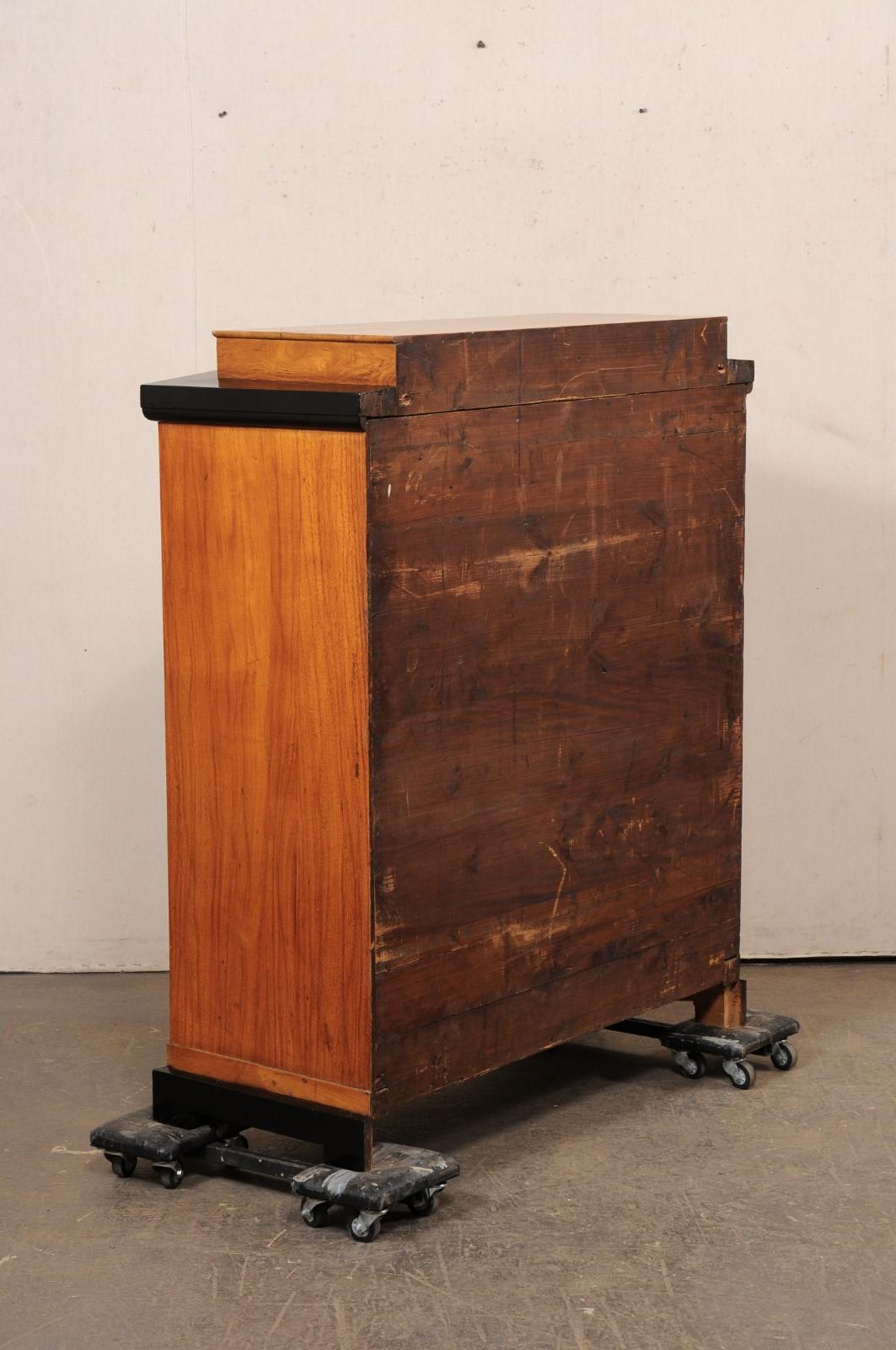 Swedish 19th C. Empire Style Butler's Chest w/Nice Architectural Details For Sale 6