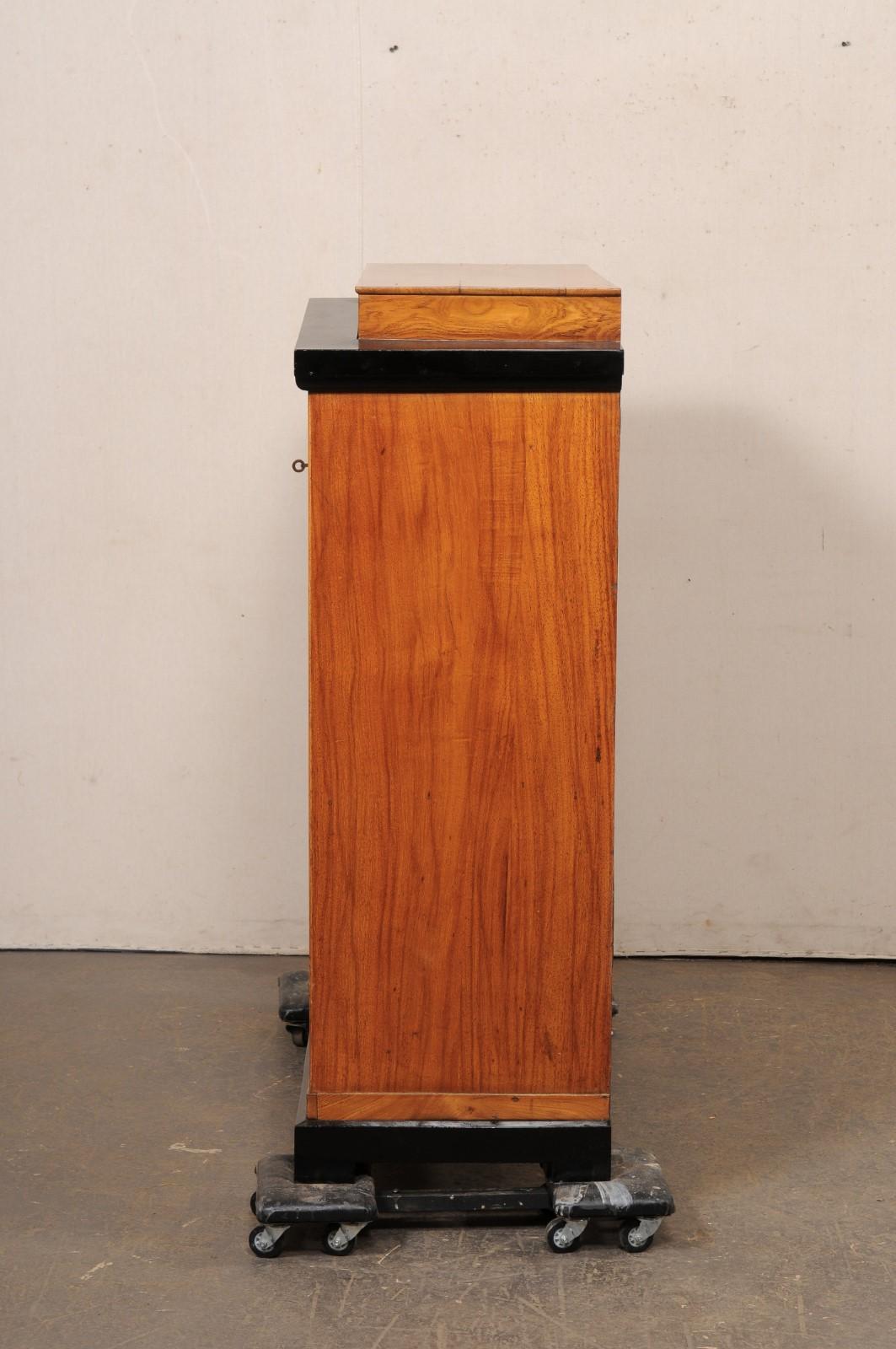 Swedish 19th C. Empire Style Butler's Chest w/Nice Architectural Details For Sale 7