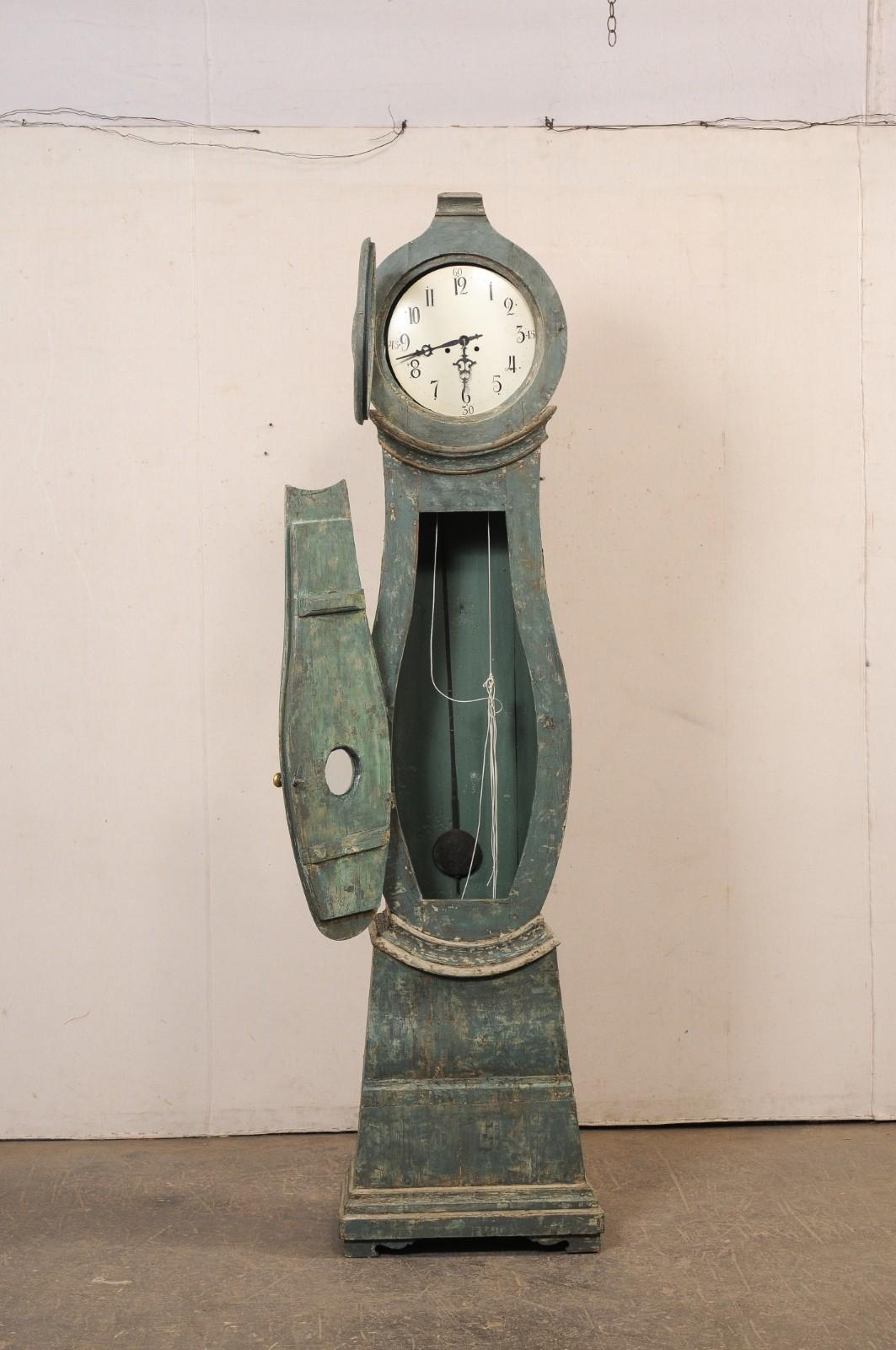 Orologio a pendolo svedese del XIX secolo, 7,5+ Ft in vendita 6