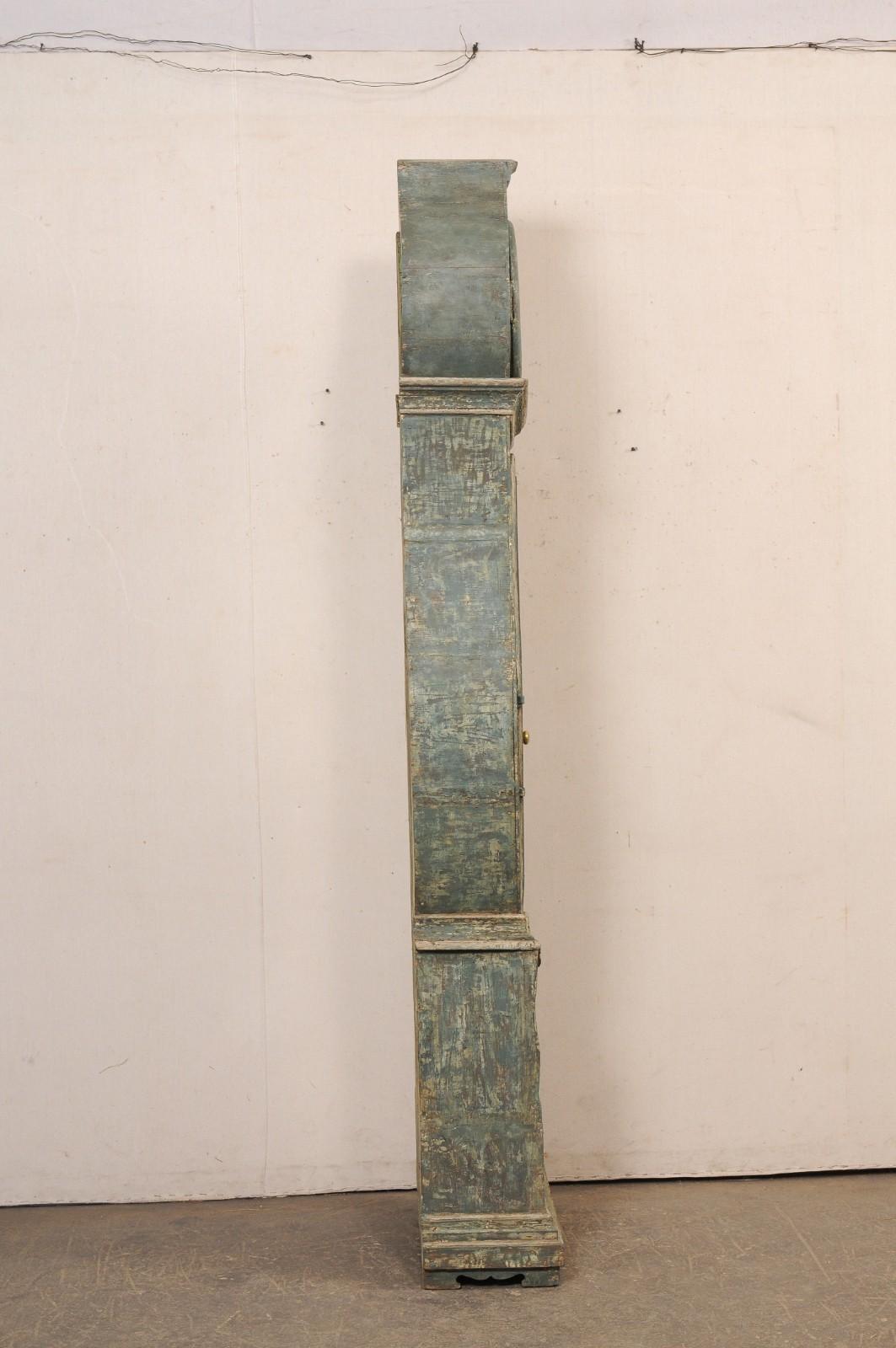 Orologio a pendolo svedese del XIX secolo, 7,5+ Ft In condizioni buone in vendita a Atlanta, GA