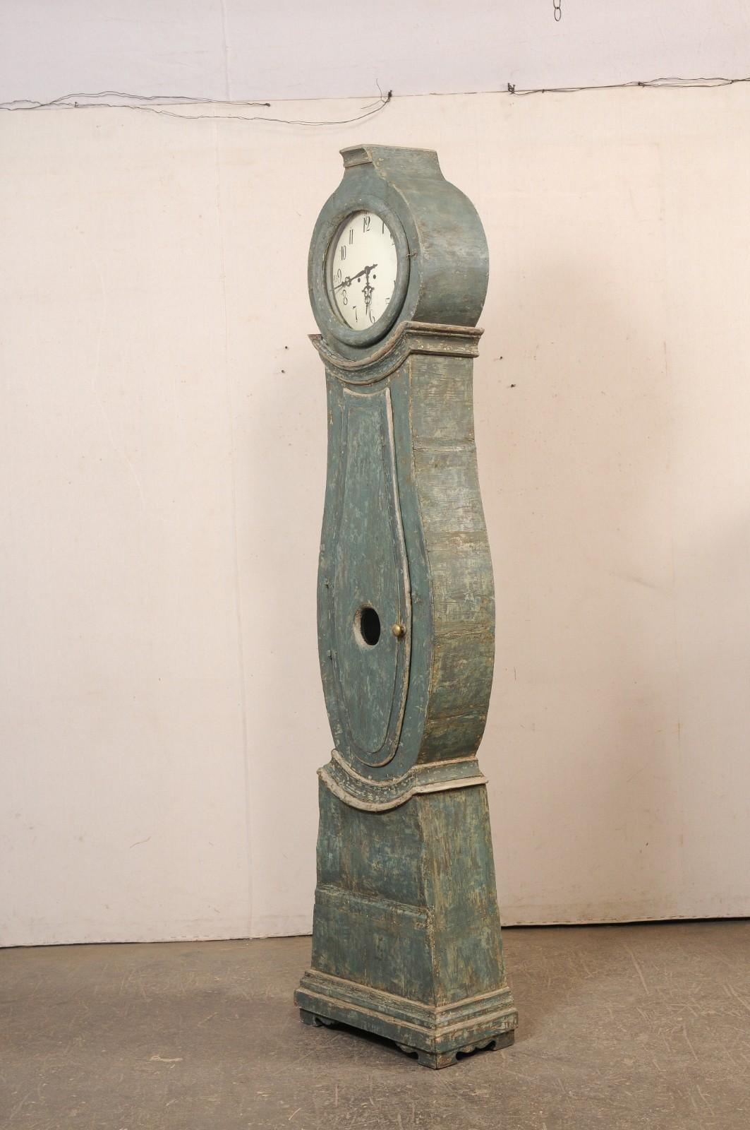 Orologio a pendolo svedese del XIX secolo, 7,5+ Ft in vendita 4