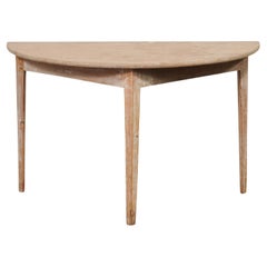 Wood Demi-lune Tables