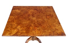 Swedish 19th century alder root tilt top side table