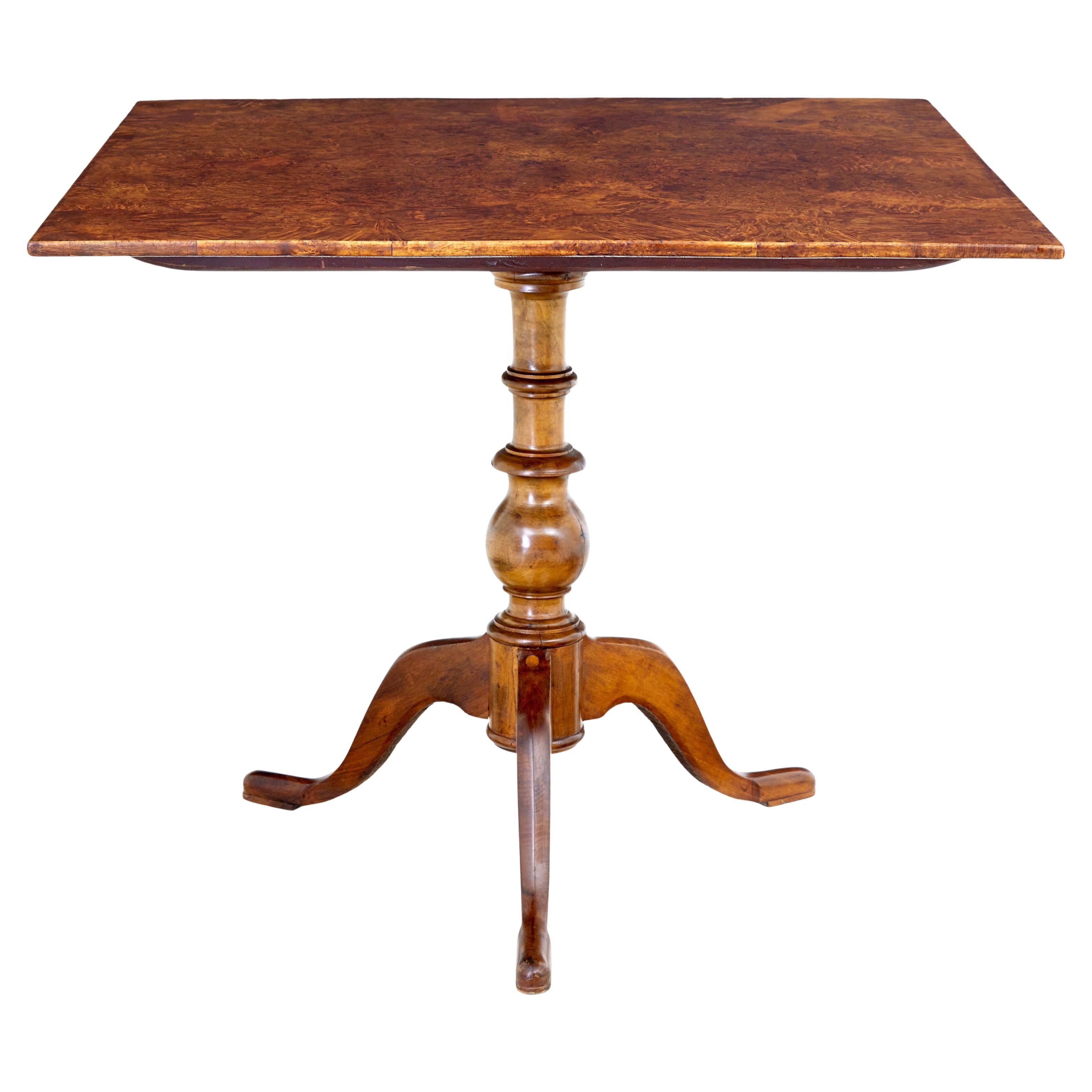 Swedish 19th Century Alder Root Tilt Top Side Table For Sale