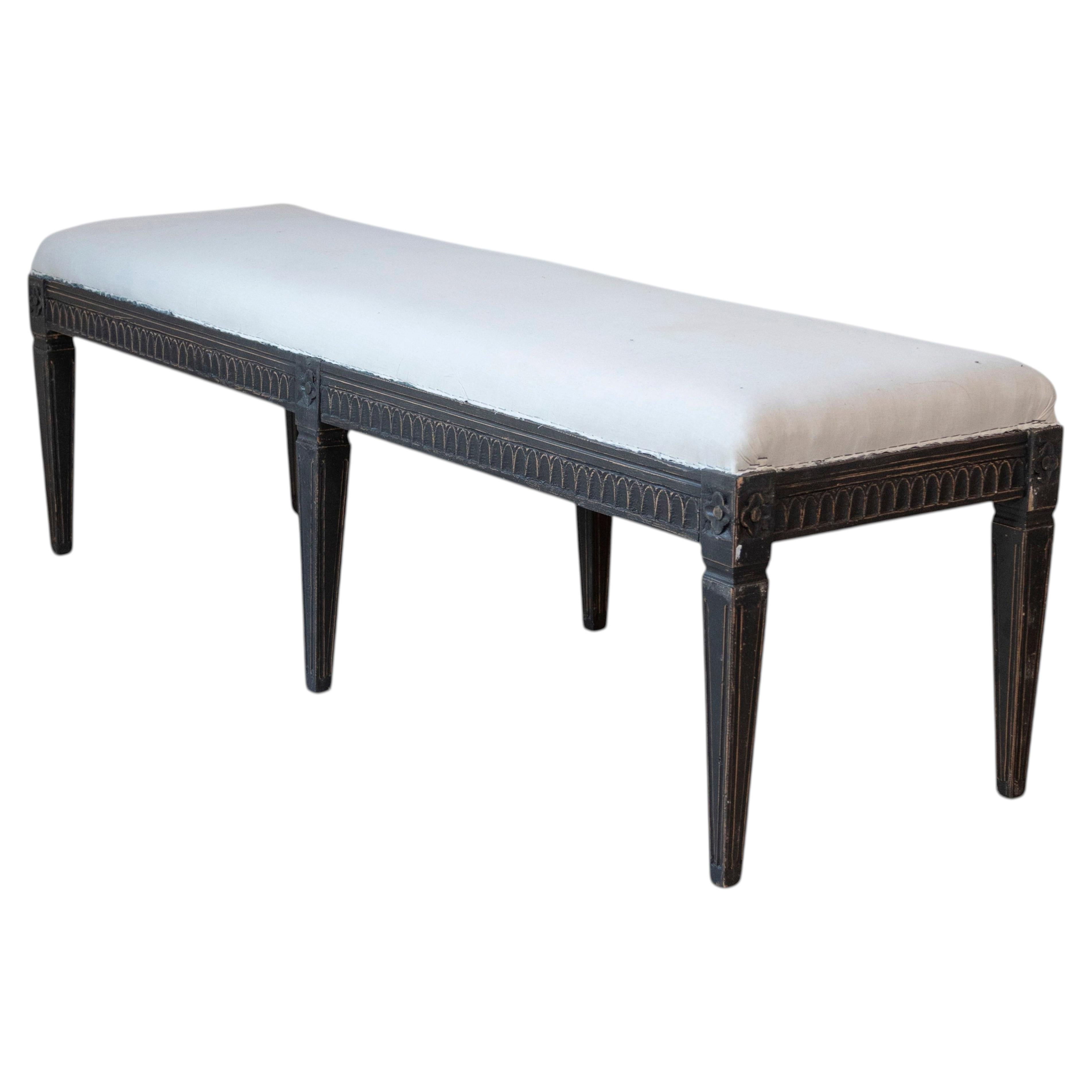 Swedish 19th Century Bench, c.1880