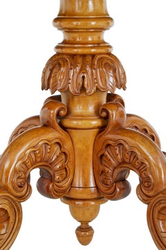 Swedish 19th century birch oval occasional table