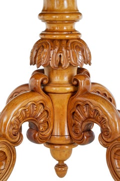 Swedish 19th Century birch oval occasional table