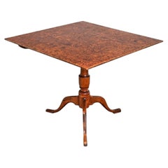 Swedish 19th Century Carl Hollst Square Tilt-top Table