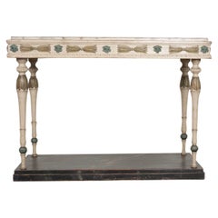 Swedish 19th Century Carved and Painted Console