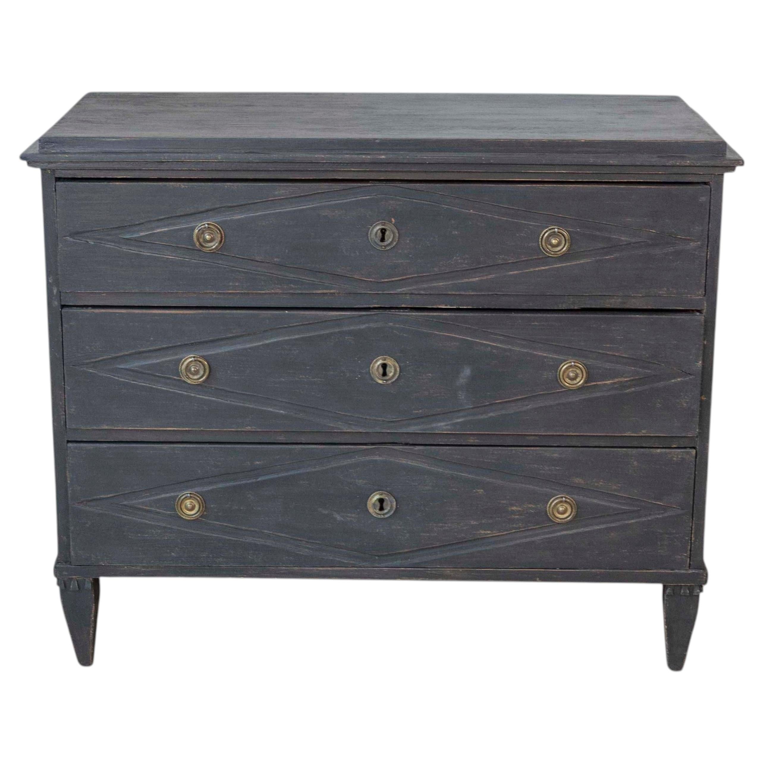 Swedish 19th Century Chest of Drawers, c.1840