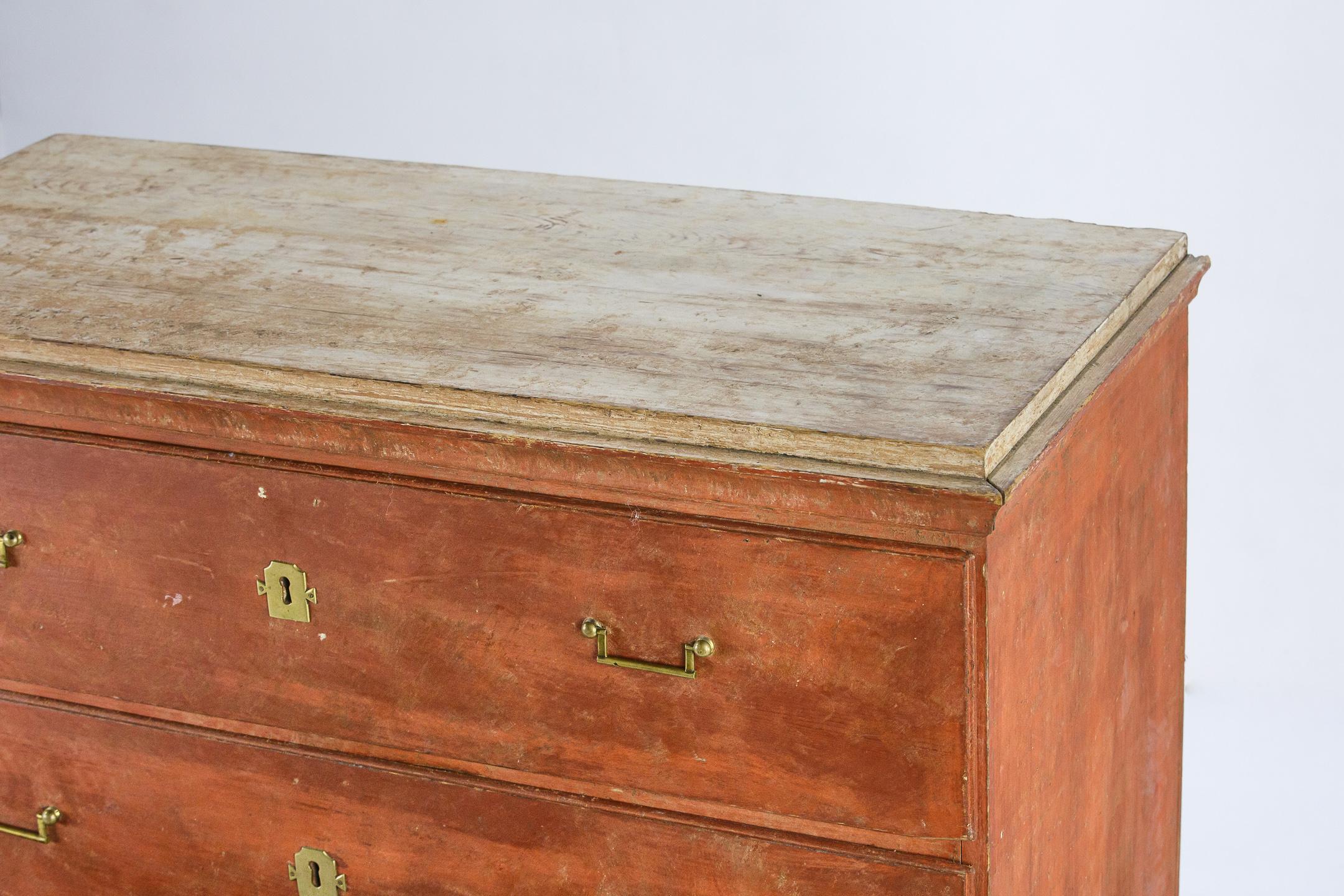 Swedish 19th Century Chest of Drawers in Original Painted Finish 6