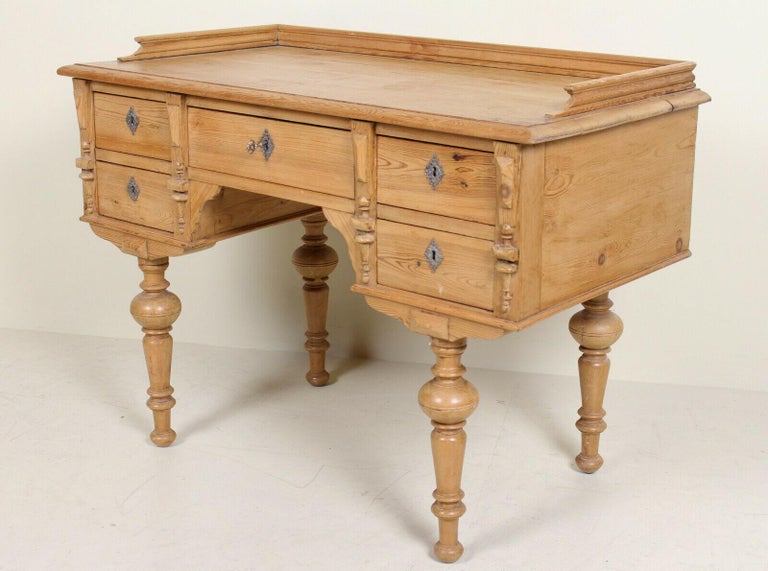 Swedish 19th Century Desk Gustavian Pine Petite Writing Table at 1stDibs