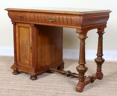 Swedish 19th Century Desk Walnut Writing Table Biedermeier