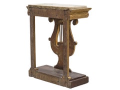 Swedish 19th Century Empire Lyre Console