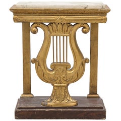 Swedish 19th Century Empire Lyre Console