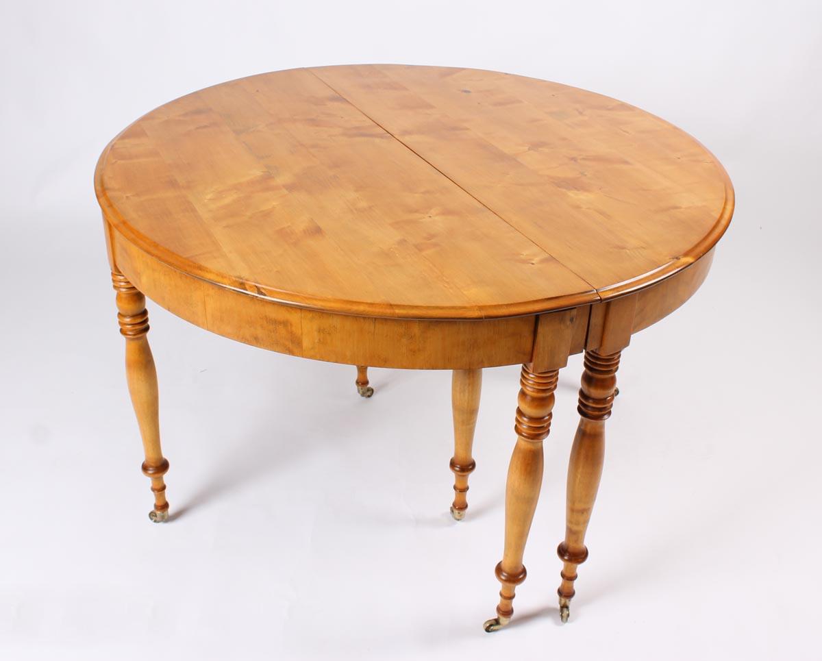 Swedish 19th Century Extendable Dining Table, Birch, circa 1860, 10 People 2