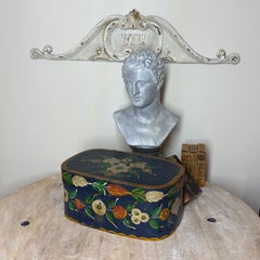 Swedish 19th Century Folk Art Painted Wooden Box