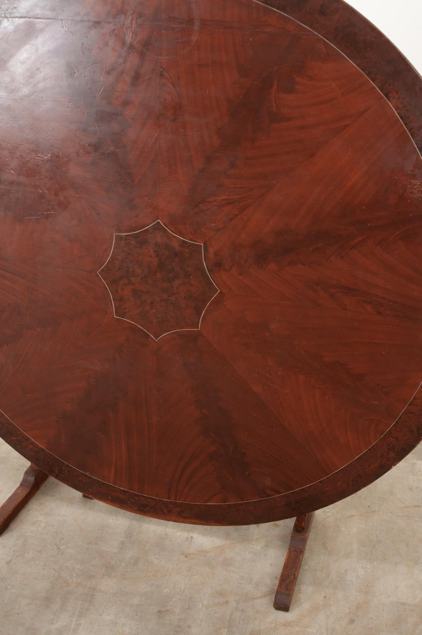Hand-Crafted Swedish 19th Century Gateleg Tilt Top Table For Sale