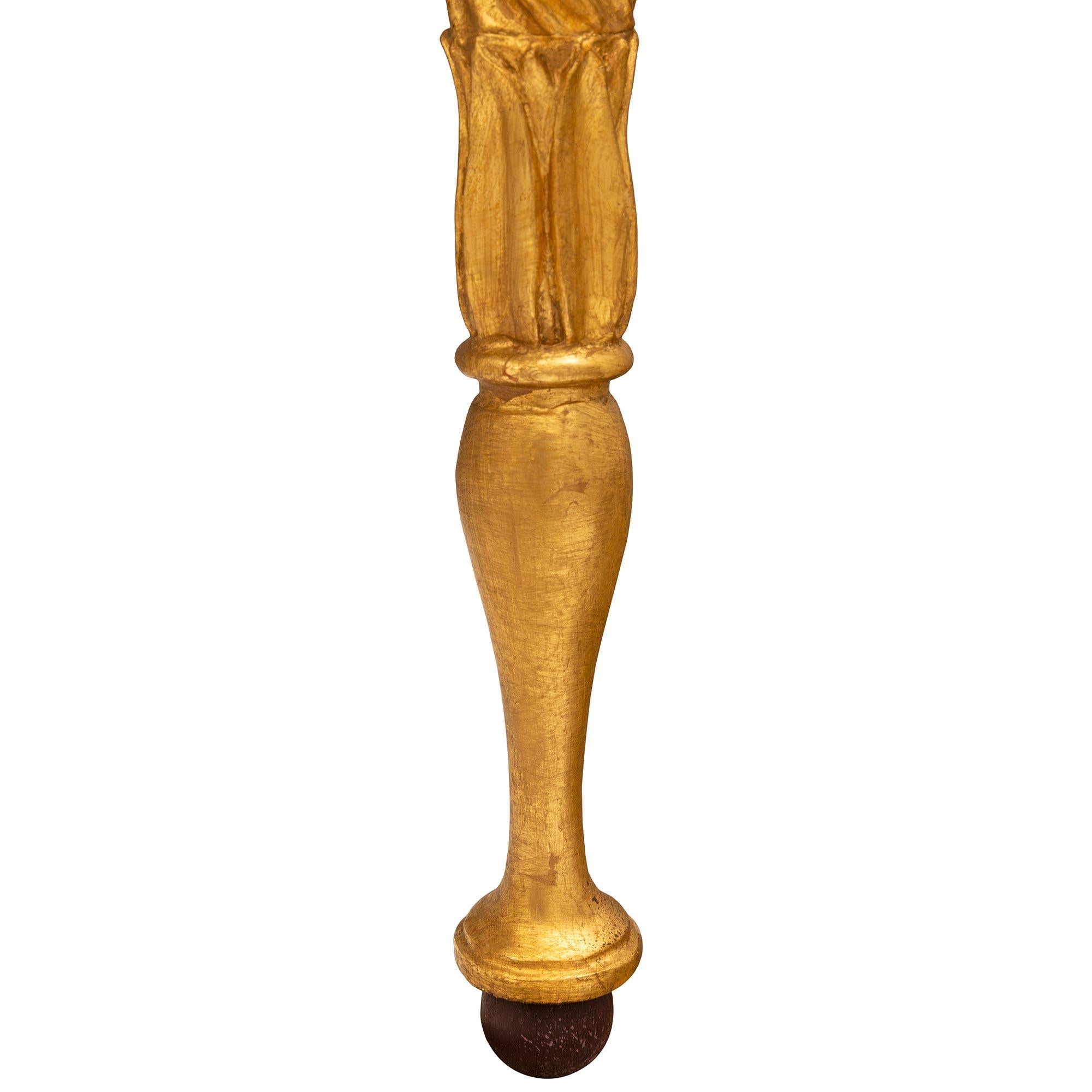 Schwedische Konsole aus gustavianischem St. Giltwood und Porphyrimitat aus dem 19. im Angebot 2