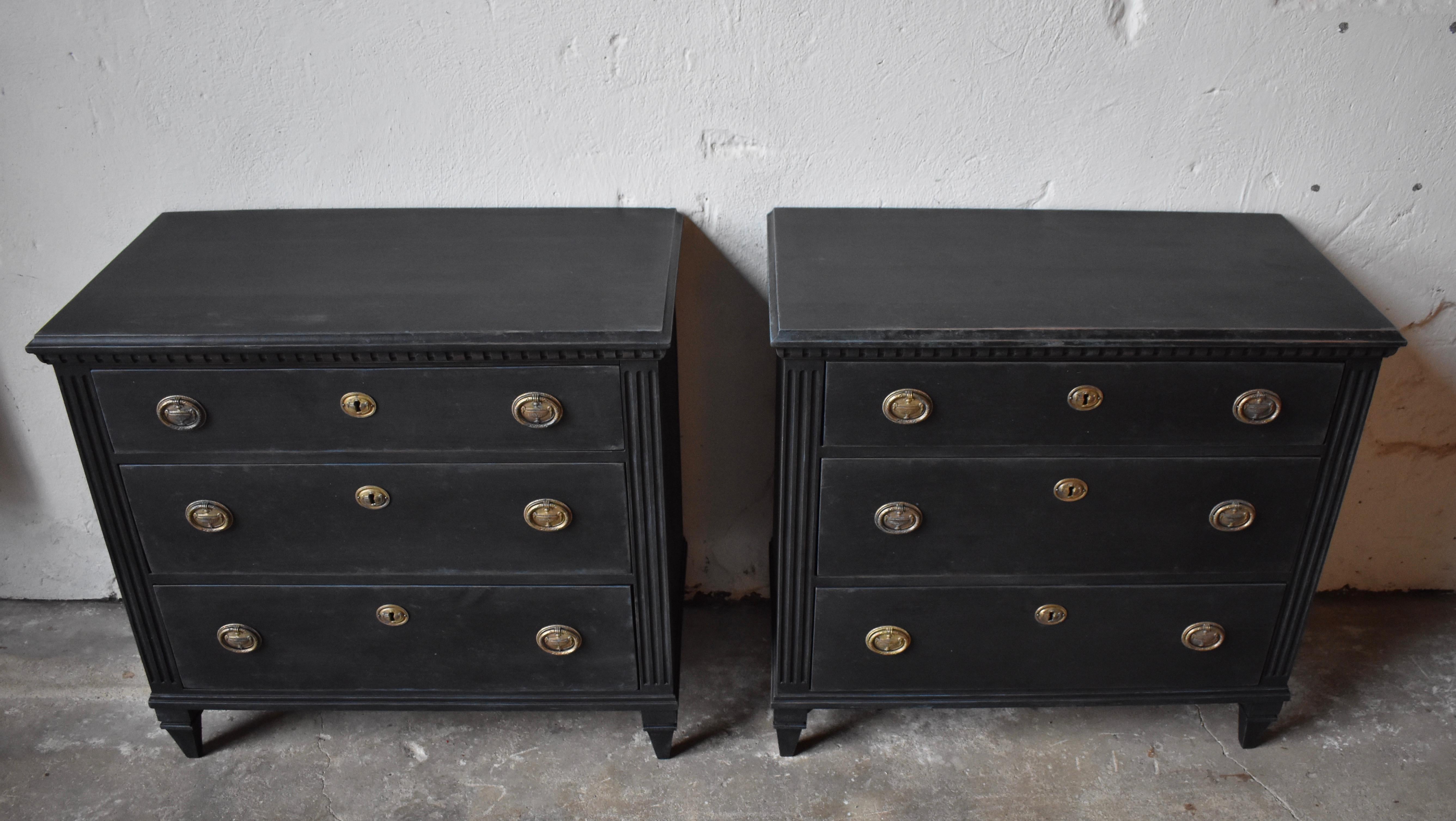 Swedish 19th Century Gustavian Style Chest of Drawers In Good Condition In Helsingborg, SE