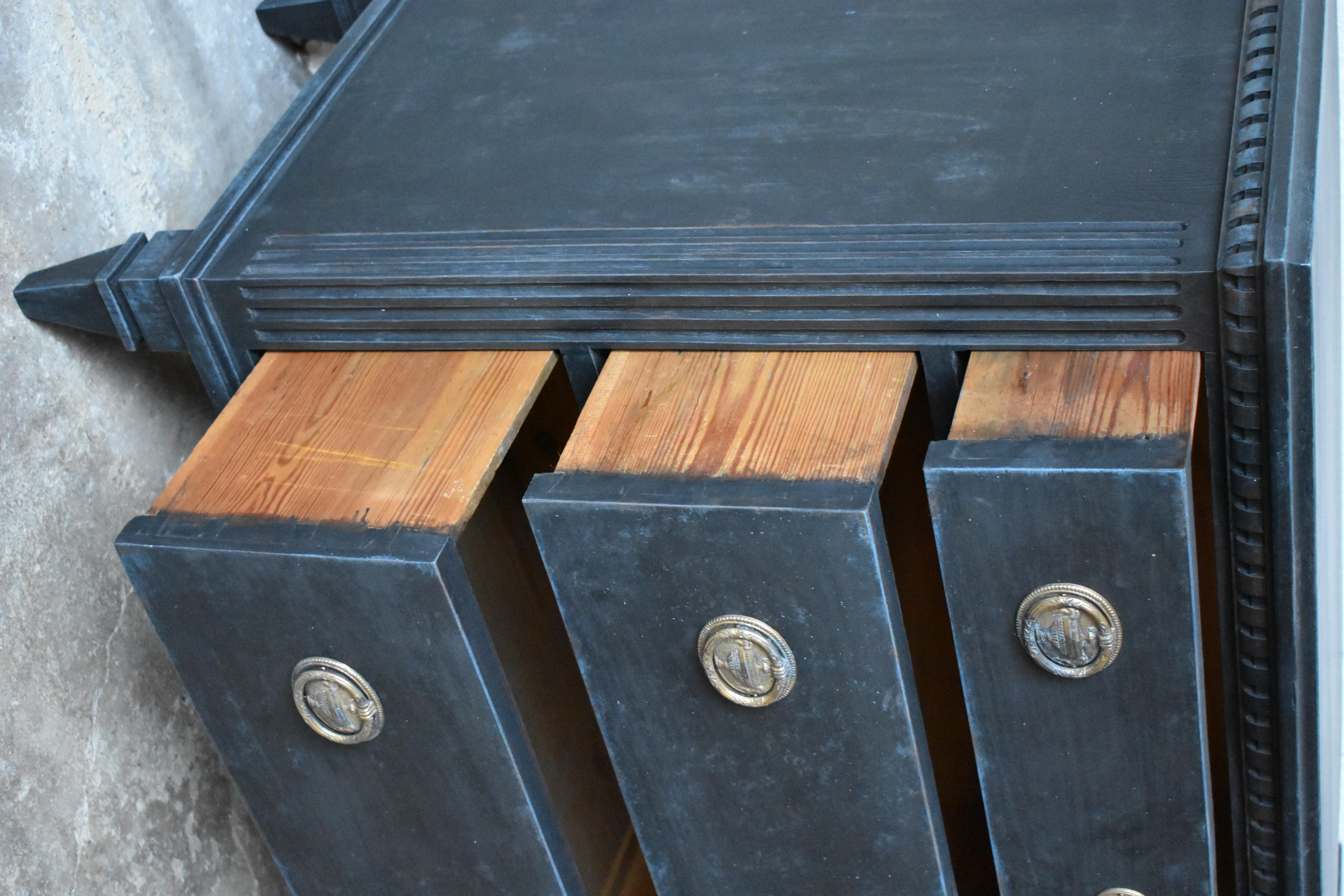 Wood Swedish 19th Century Gustavian Style Chest of Drawers