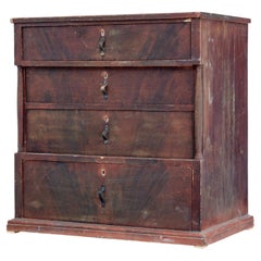 Swedish 19th century hand painted chest of drawers