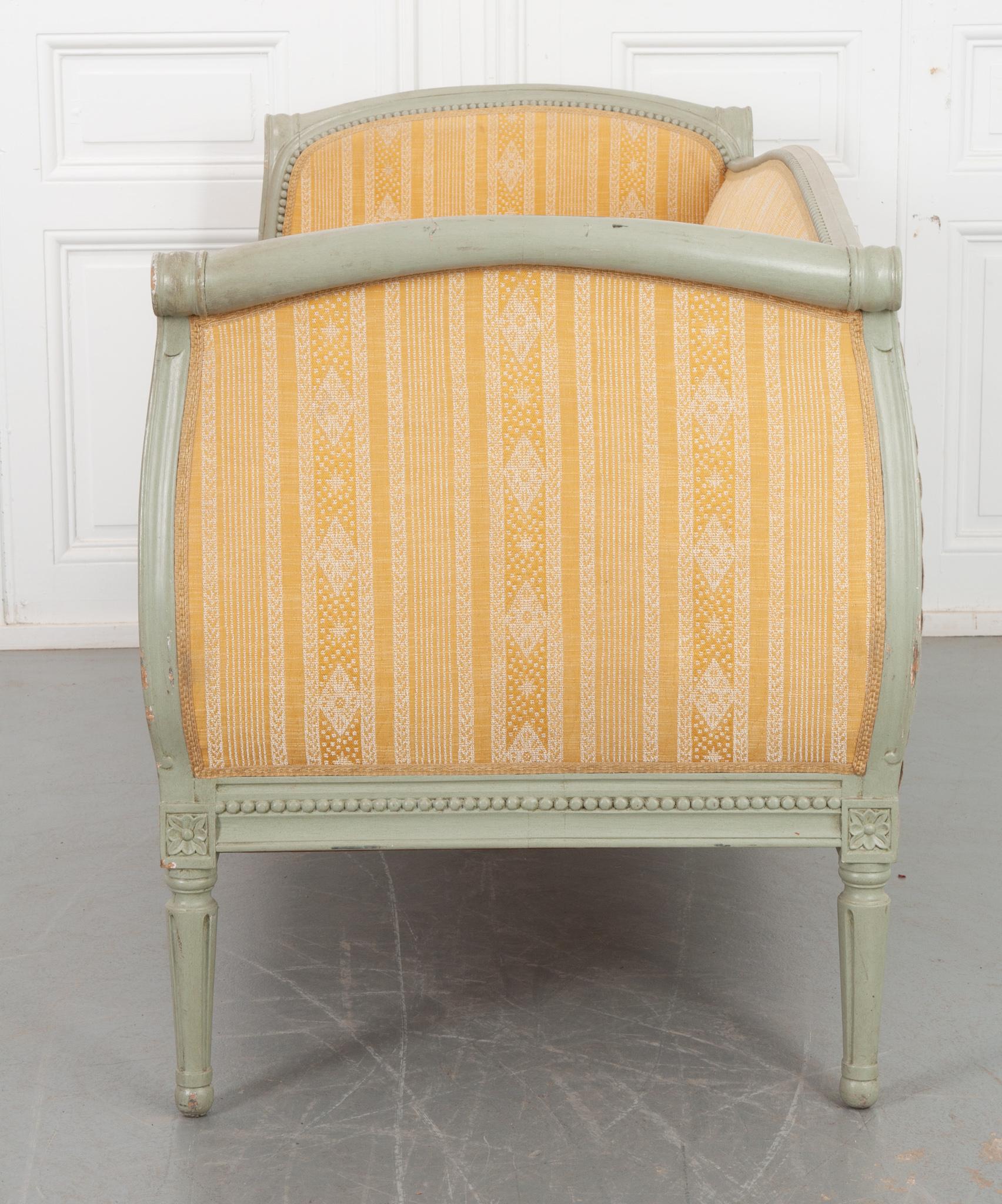 Swedish 19th Century Louis XVI Style Settee For Sale 6