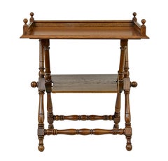 Swedish 19th century oak butlers tray from Bäckaskog castle