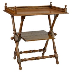 Antique Swedish 19th century oak butlers tray from Bäckaskog castle