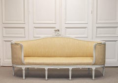 Swedish 19th Century Original Painted Louis XV / Gustavian Cabriole Sofa, Settee