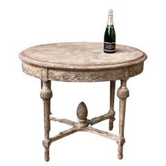 Swedish 19th Century Oval Side Table