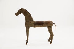Swedish 19th Century Painted Carved Wooden Horse
