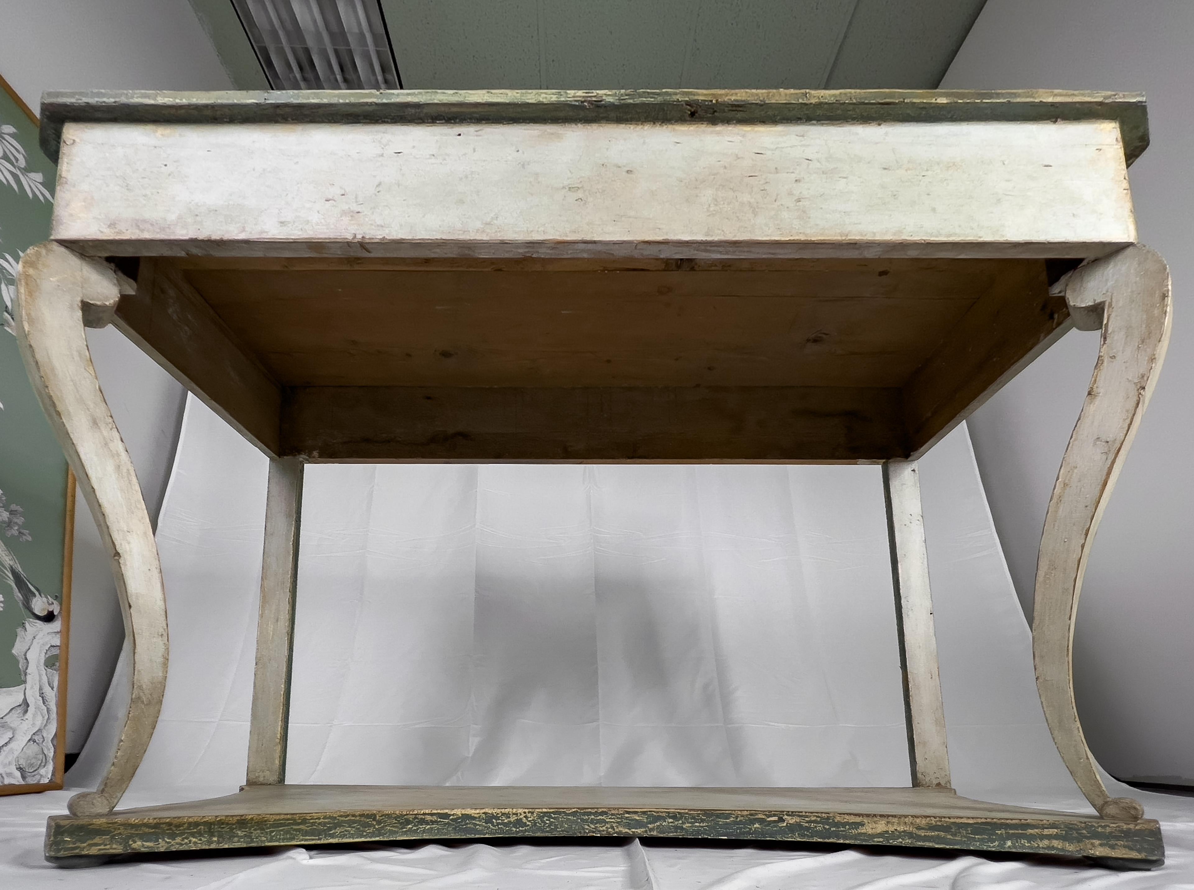 Swedish 19th Century Painted Console Table For Sale 8