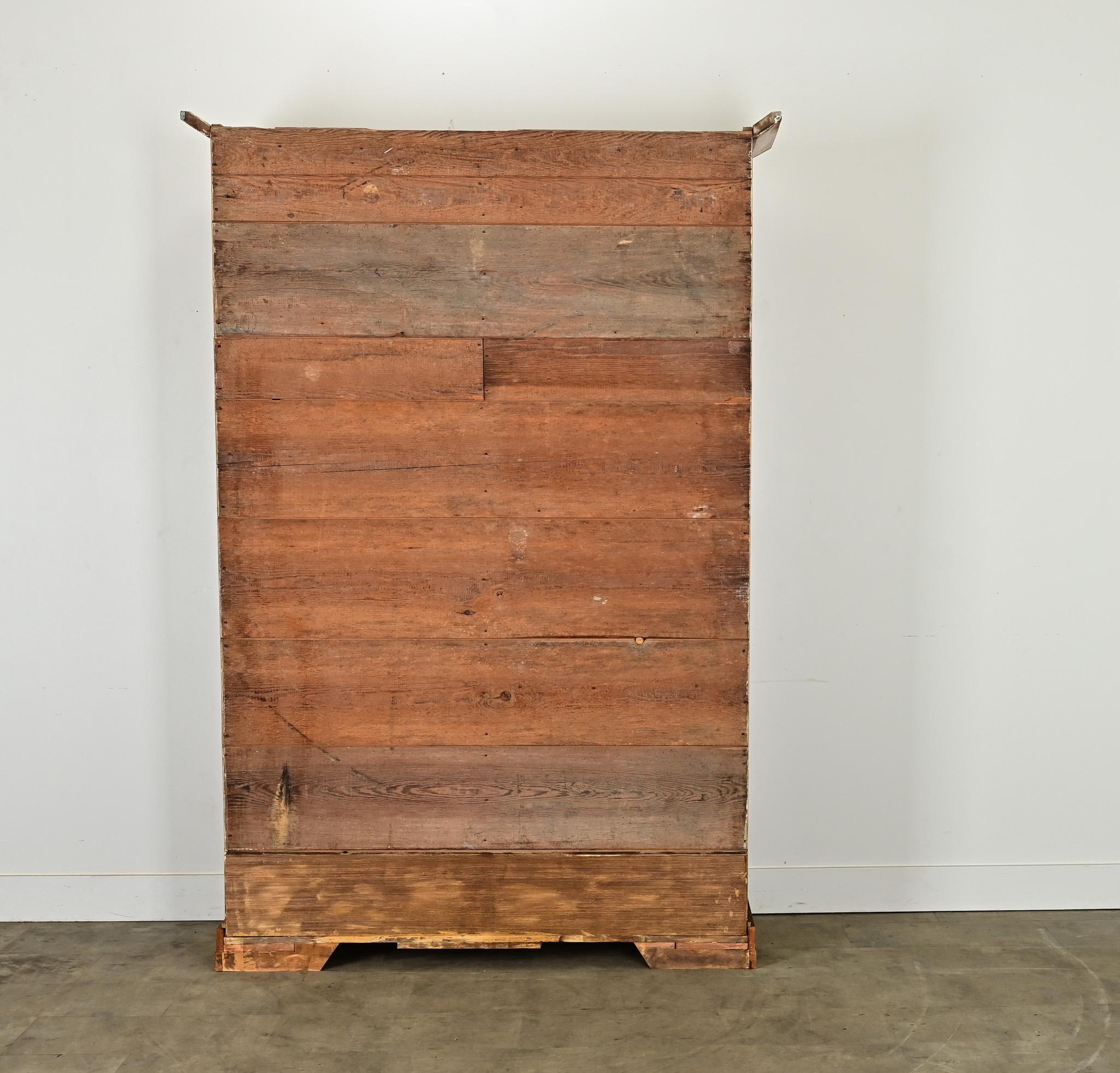 Swedish 19th Century Painted Pine Armoire 5