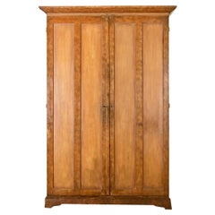 Antique Swedish 19th Century Painted Pine Armoire