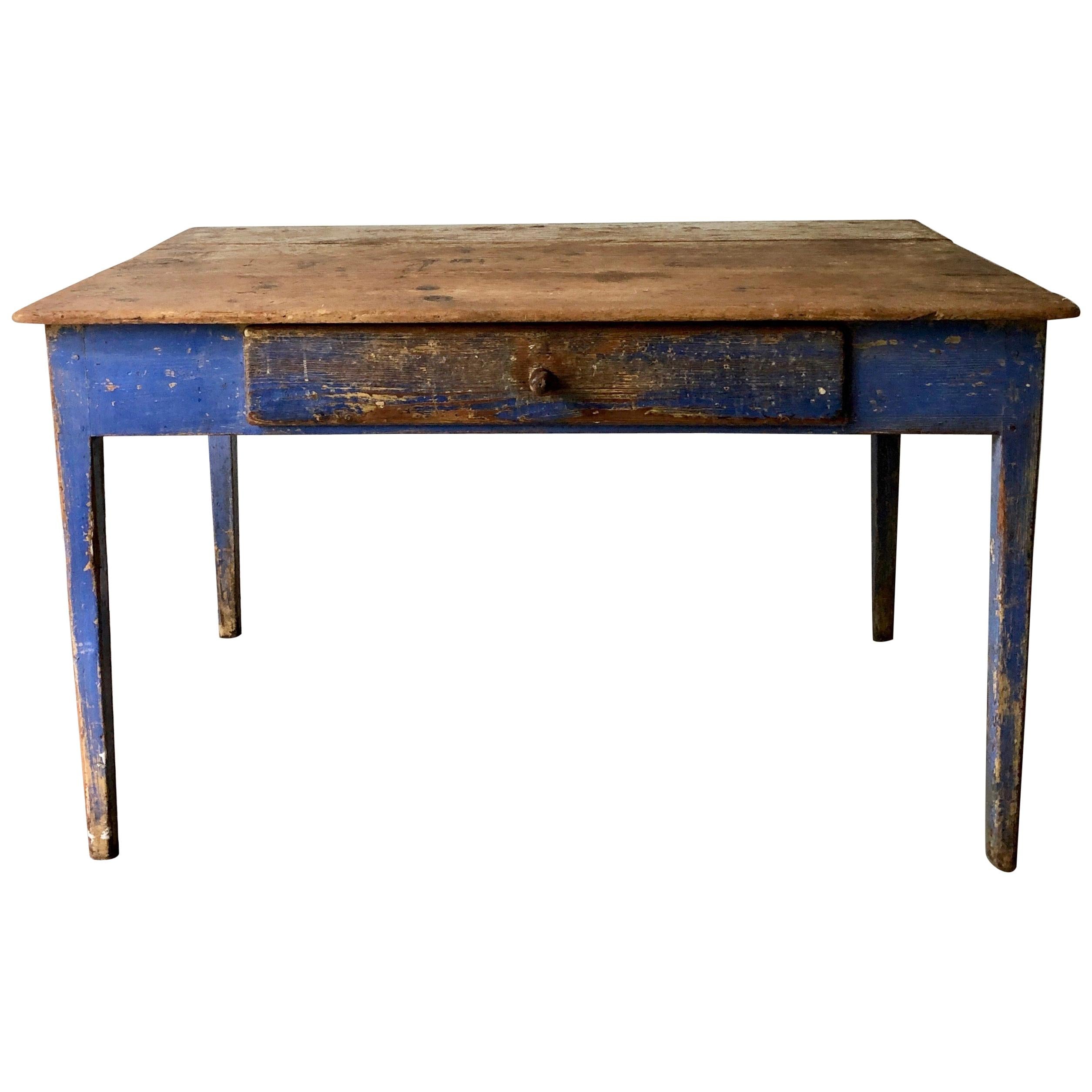 Swedish 19th Century Painted Table or Desk