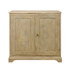 Swedish 19th Century Painted Wood Two-Door Buffet Swedish 19th Century Painted Wood Two-Door Buffet