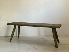 Swedish 19th Century Primitive Minimalistic Table or Bench, Beautiful Patina