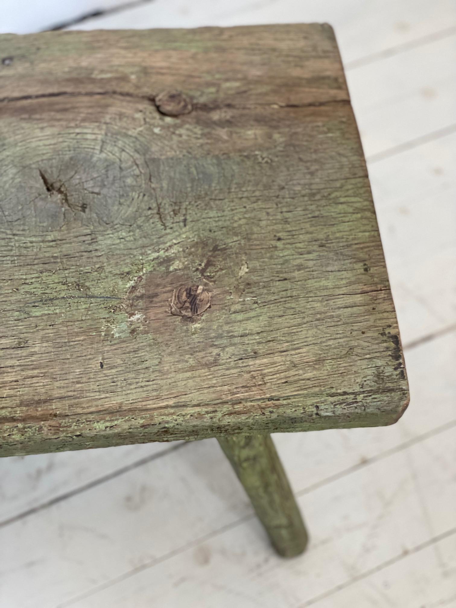 Swedish 19th Century Primitive Minimalistic Table or Bench, Beautiful Patina In Good Condition In Jesteburg, DE