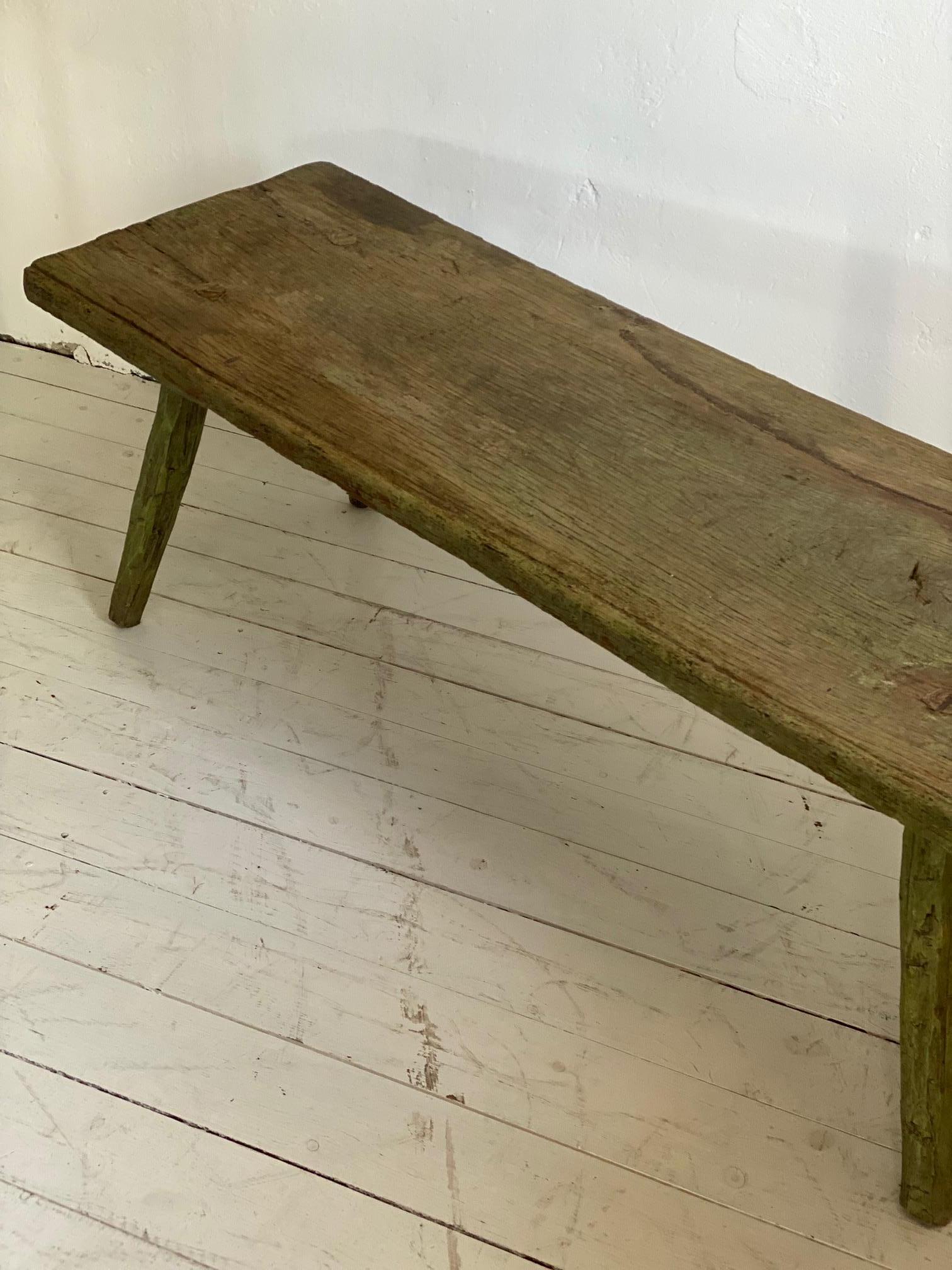 Swedish 19th Century Primitive Minimalistic Table or Bench, Beautiful Patina 2