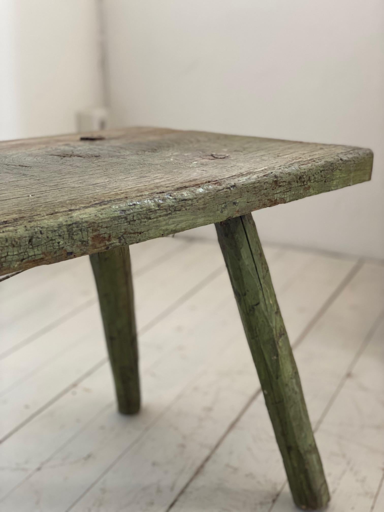 Swedish 19th Century Primitive Minimalistic Table or Bench, Beautiful Patina 3