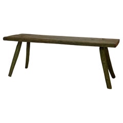 Table ou banc minimaliste suédois du 19ème siècle de style primitif, belle patine