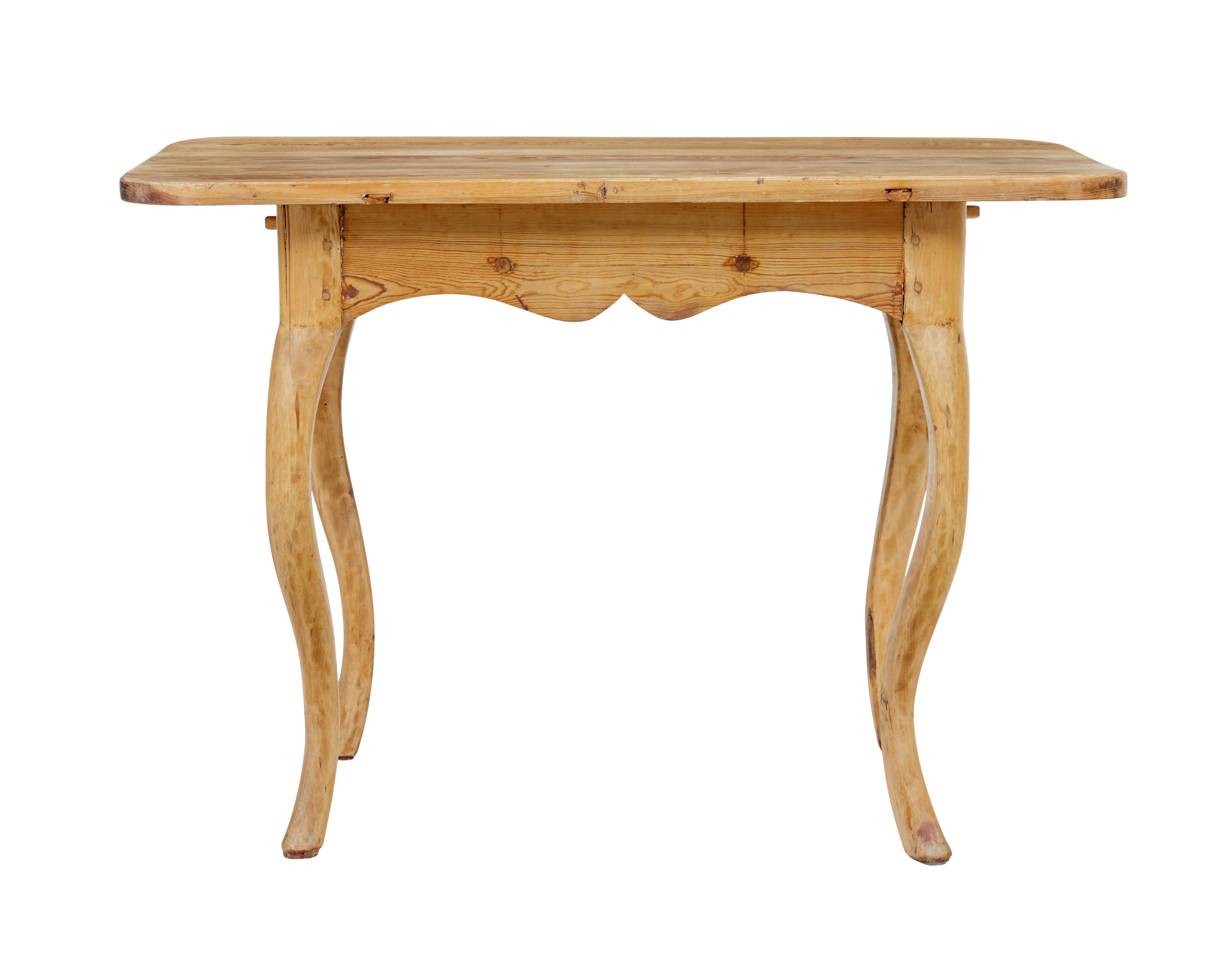 Swedish 19th century rococo revival side table In Good Condition For Sale In Debenham, Suffolk