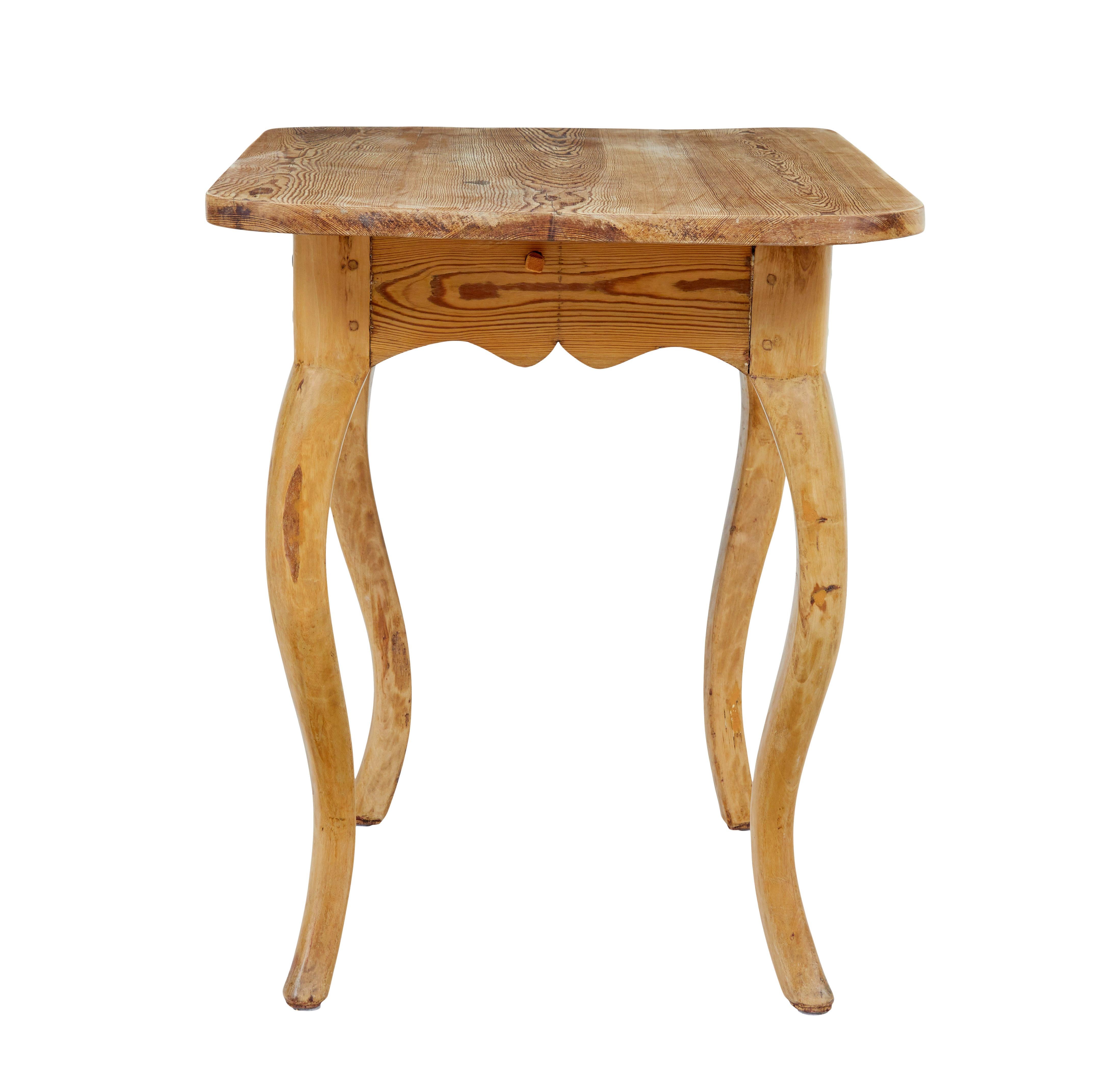 19th Century Swedish 19th century rococo revival side table For Sale