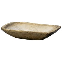 Swedish 19th Century Root or Knot Bowl Dated 1840